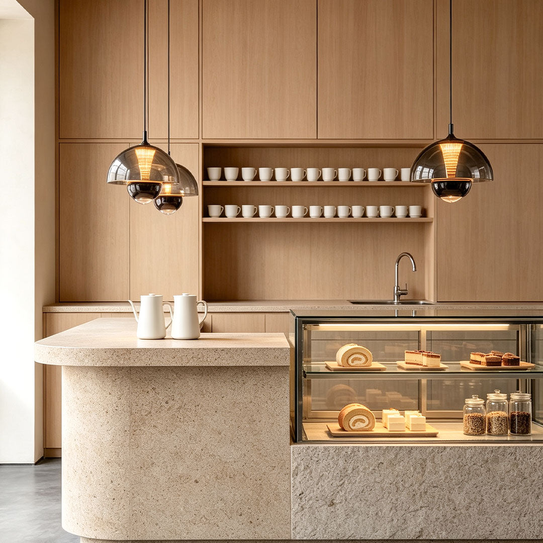 Black Pendant Ceiling Light Italian Bud-Inspired Light
