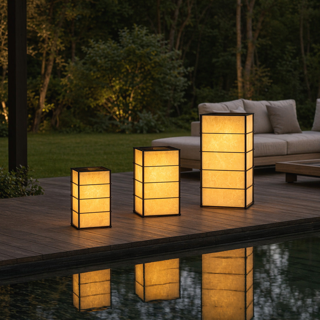 Bollards with Solar Lights Outdoor Waterproof Landscape Light
