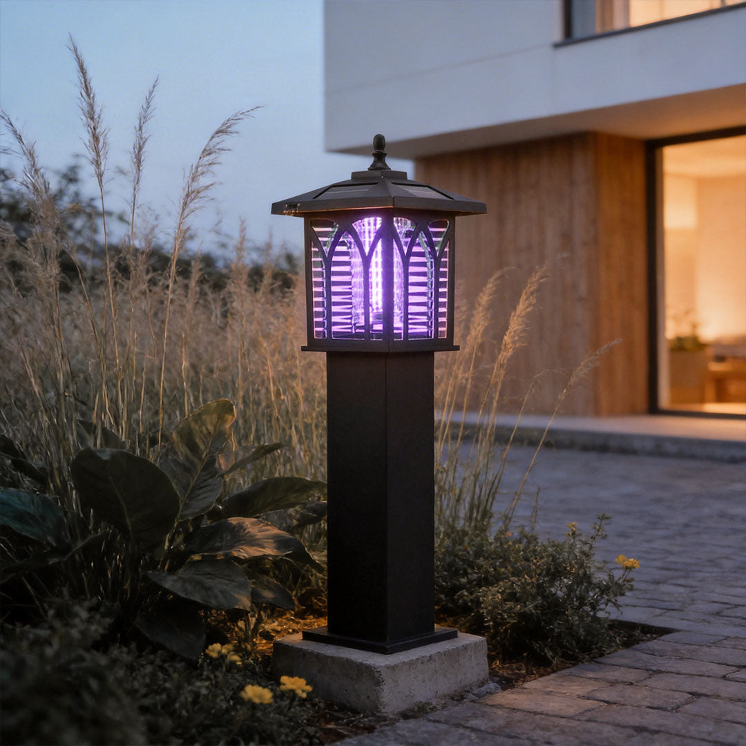 Bollard Solar Lights Outdoor Mosquito Killer Waterproof Light