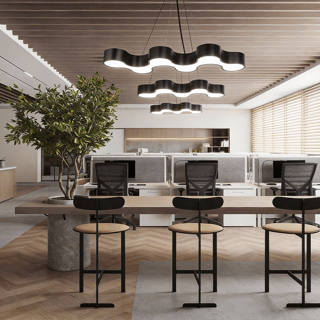 Unique Modern Chandelier S-Shaped Coral Design LED Light