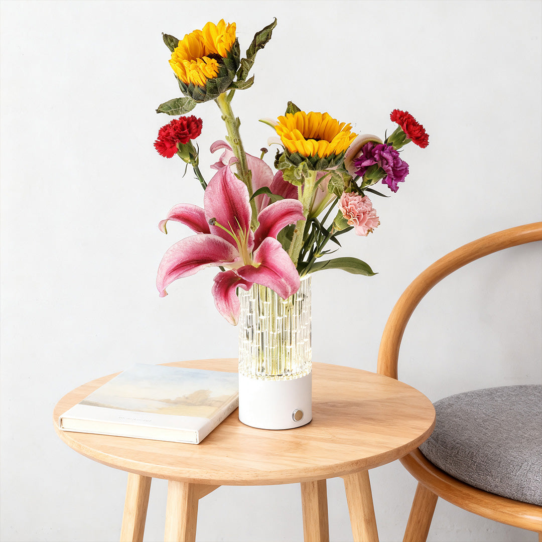 Deco Table Lamp with ABS and PS Material Artistic Vase Light