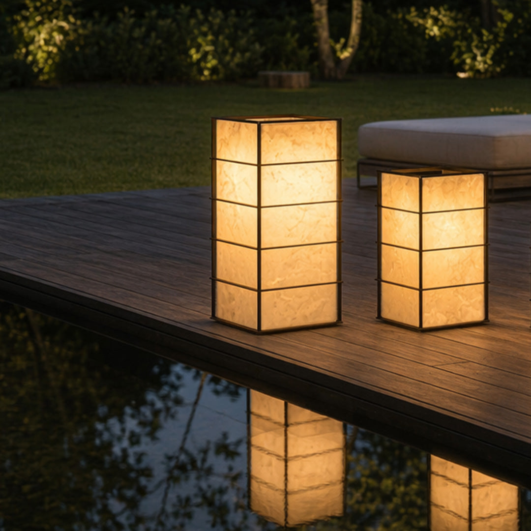 Bollards with Solar Lights Outdoor Waterproof Landscape Light