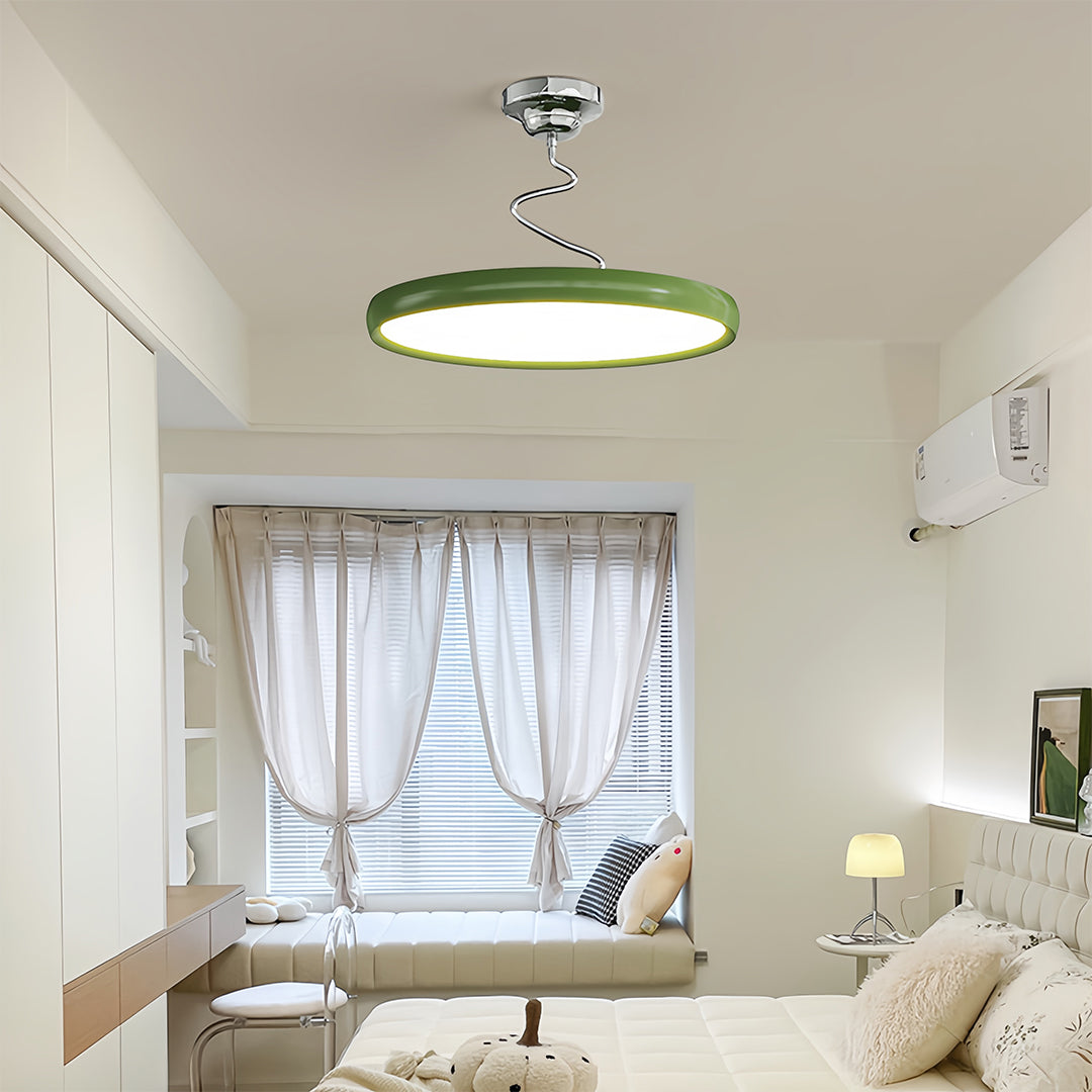 Modern Semi Flush Mount Ceiling Light Twisted Full-Spectrum Light