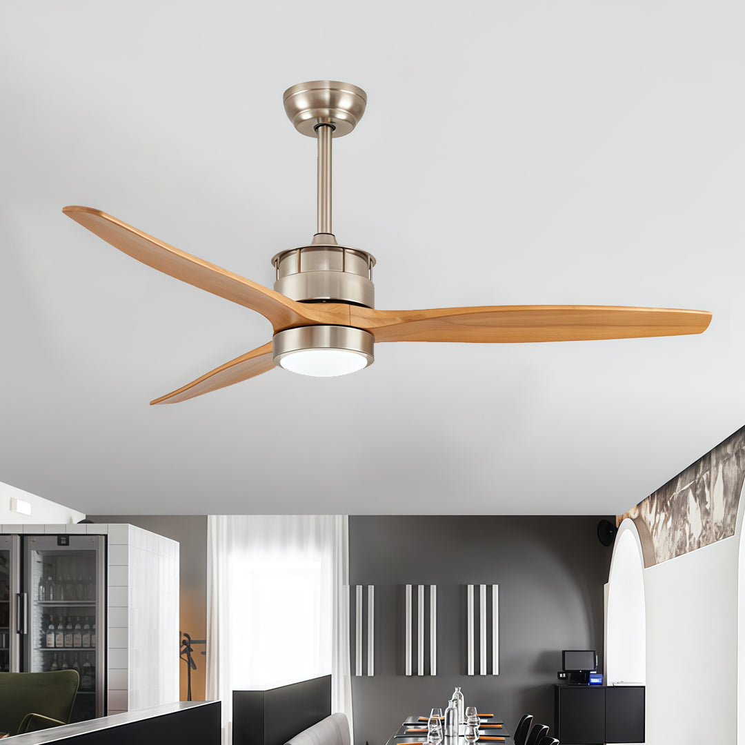 Contemporary Ceiling Fan with Light LED Remote Control Ceiling Fans