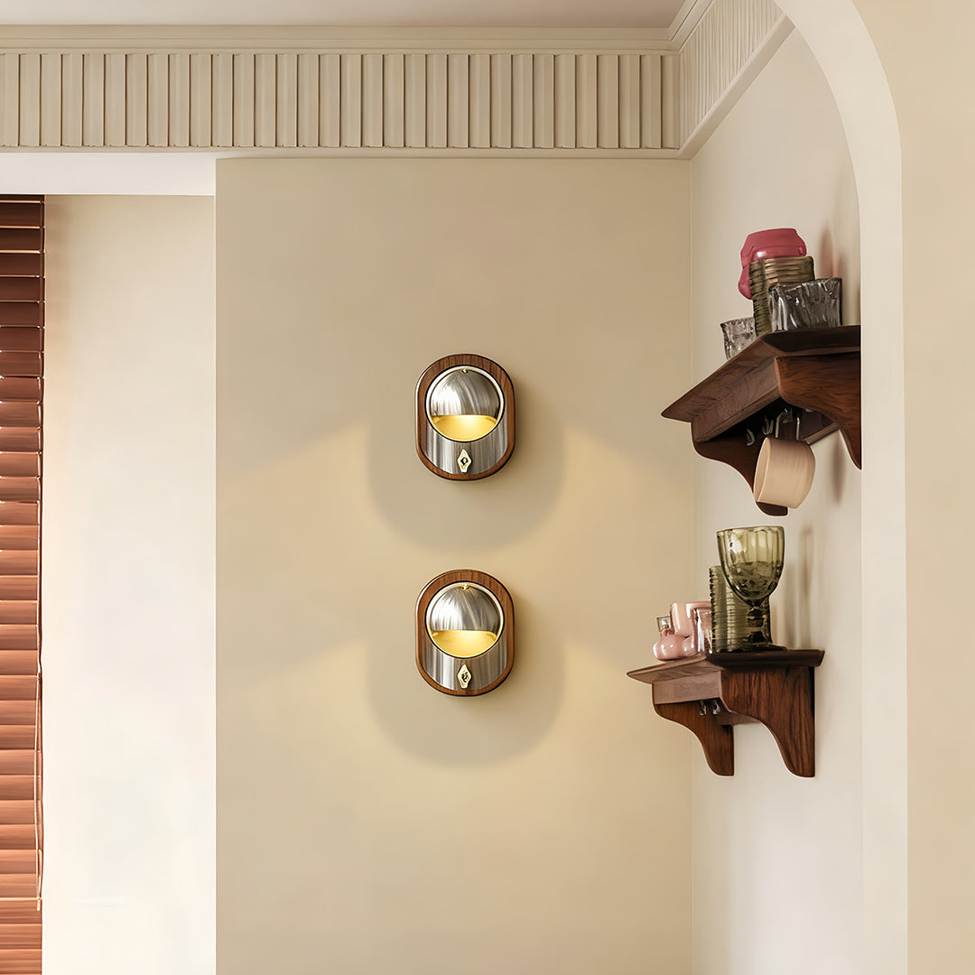 Unique Wall Lights Artistic Wooden Vintage Light