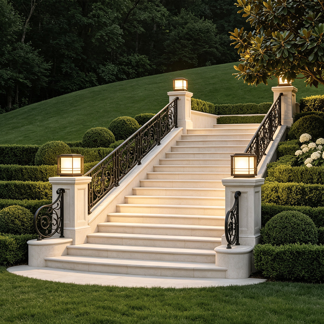 Driveway Pillar Lights Modern Courtyard Outdoor Light