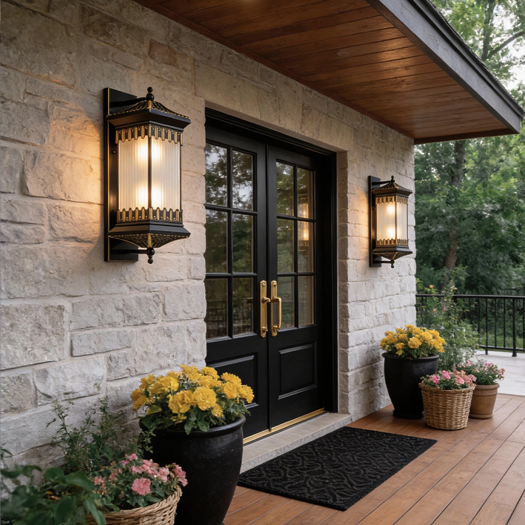 Retro Wall Sconces American Outdoor Waterproof Lamp