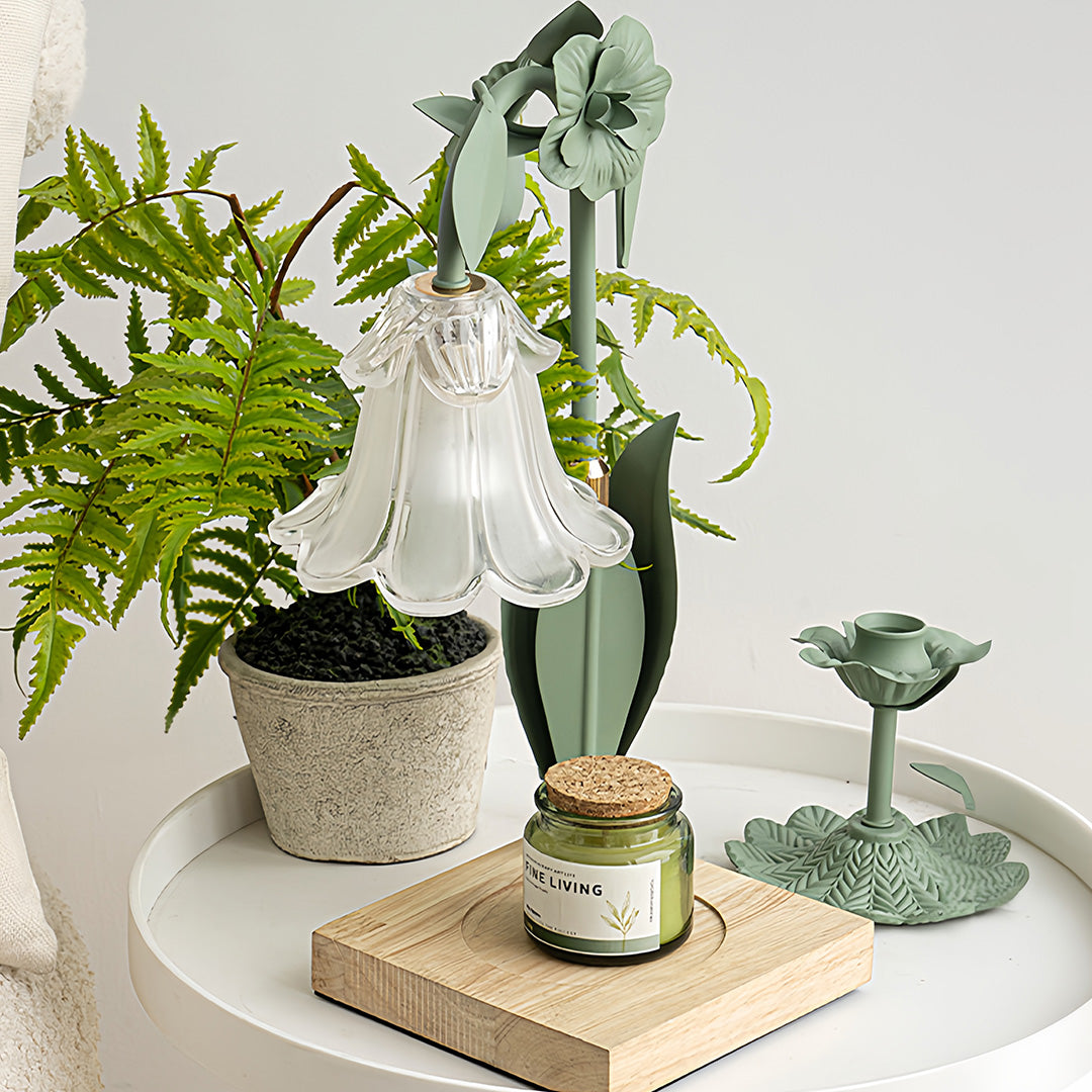 Melt Table Lamp Fireless Scented Flower  Elegant Night Light