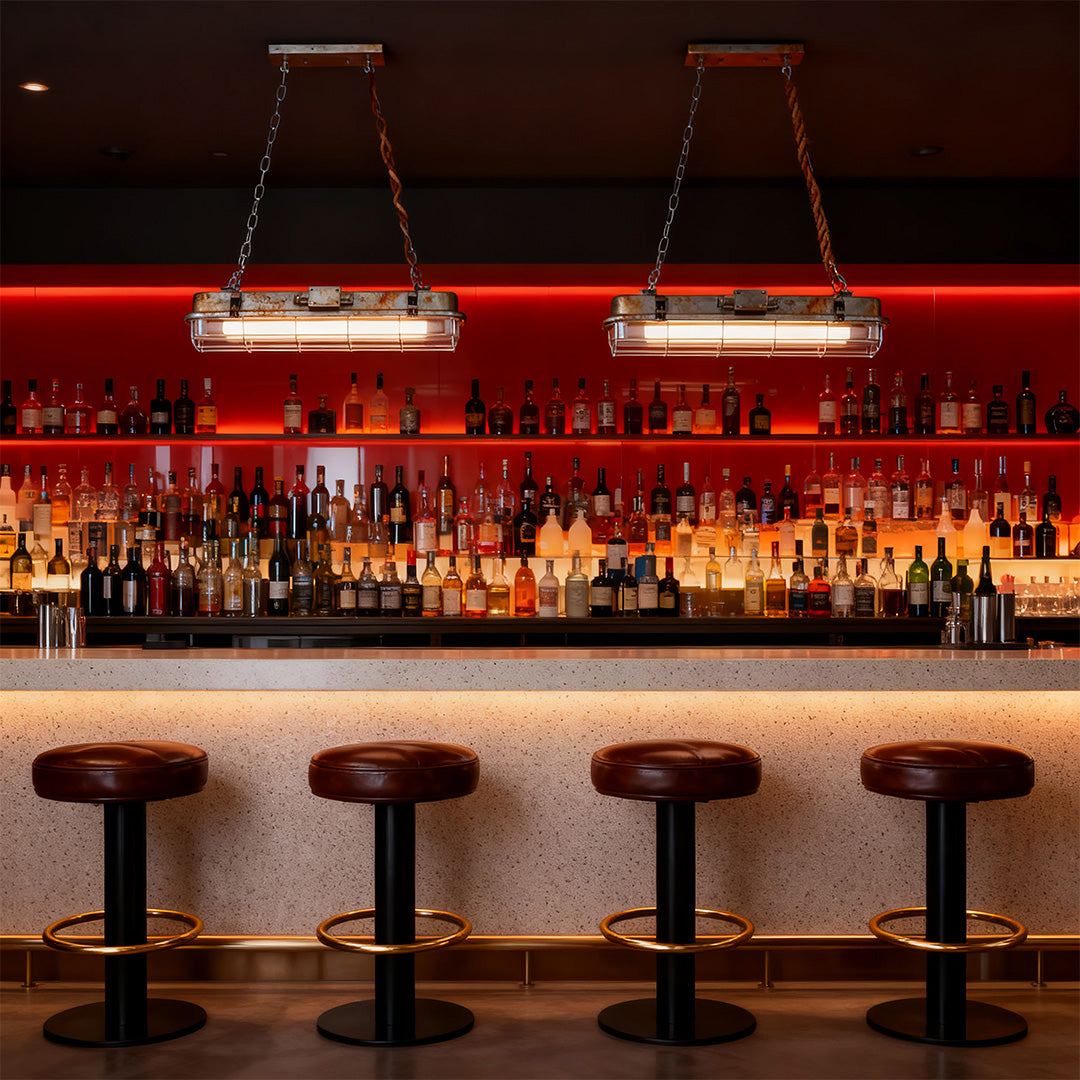 Industrial Pendant Lights Glass Shade Single-Head Retro Creative Light