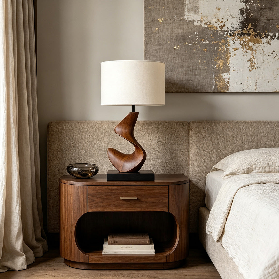 Fabric Lampshades for Table Lamps Resin Decorative Ambient Light