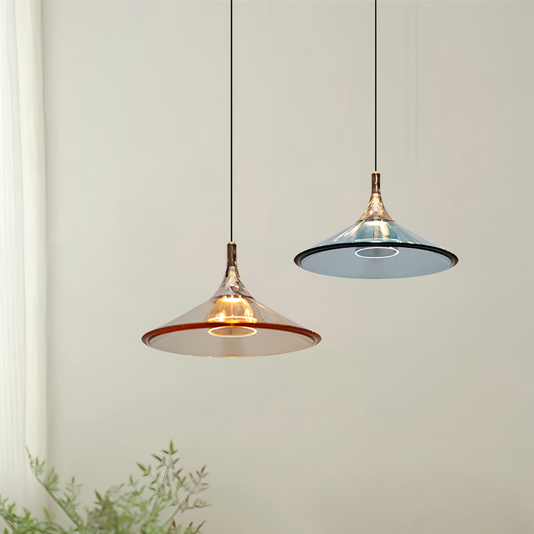 Rise and Fall Pendant Lights Aluminum Acrylic Ceiling Light