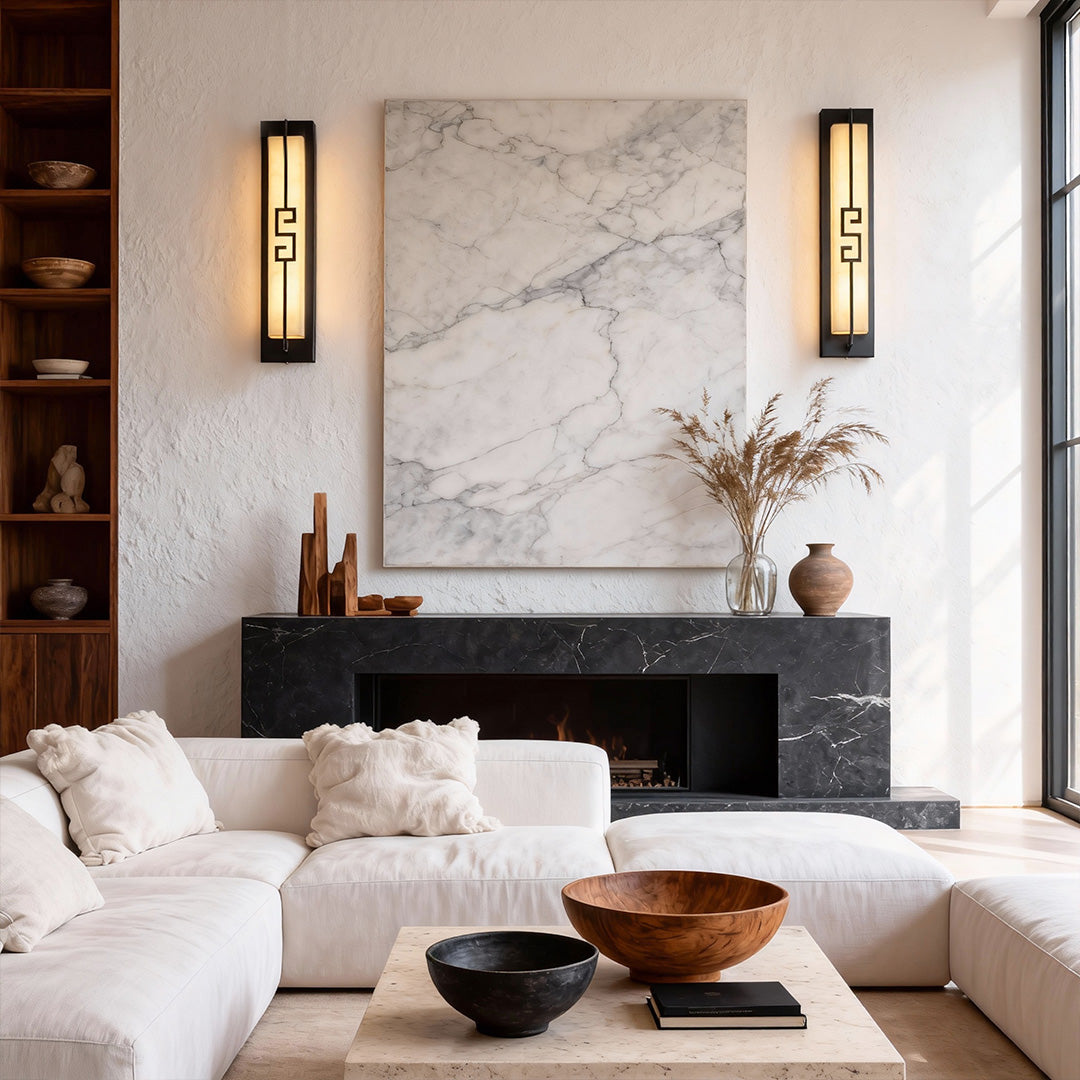 Contemporary Wall Sconce Lighting Simple Background Lamp