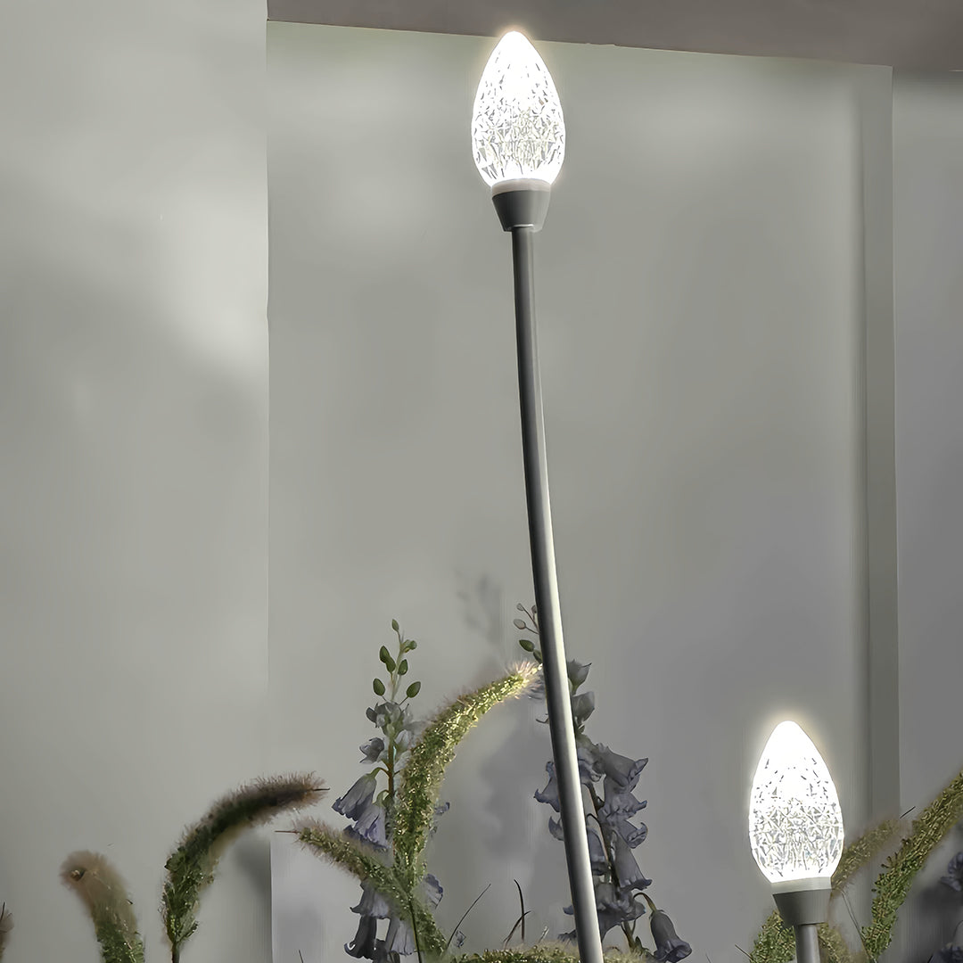 Landscape Garden Light Elegant Crystal white Artistic LED Flower Lamps