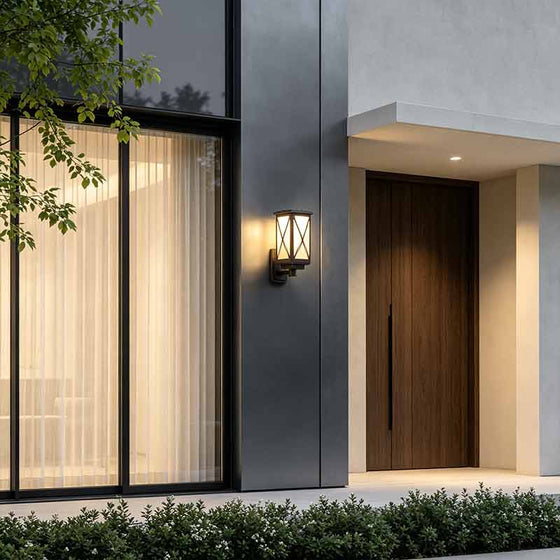 Solar Wall Light for Outdoor Waterproof Villa, Garden & Entrance Use