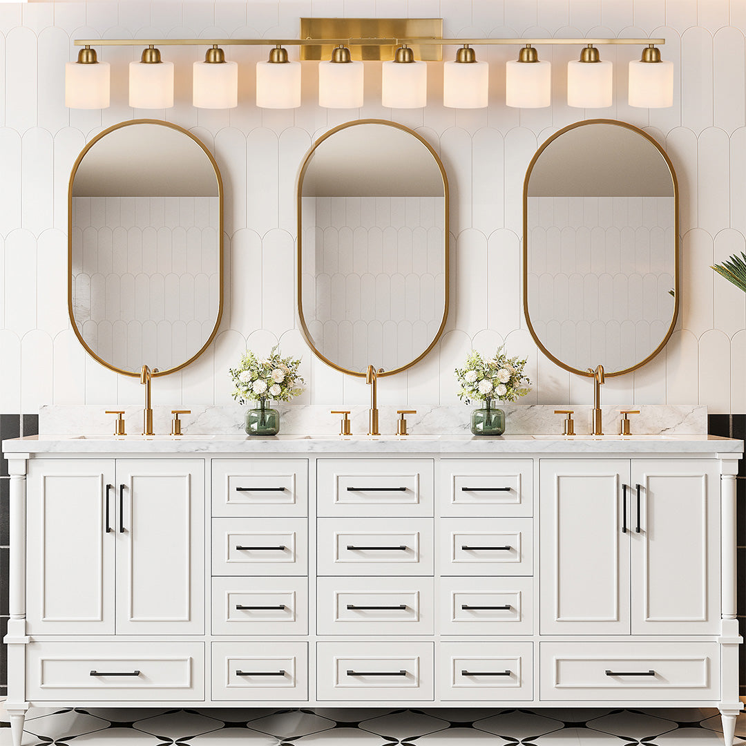 Modern Bathroom Vanity Lights Minimalist Glass Mirror Light