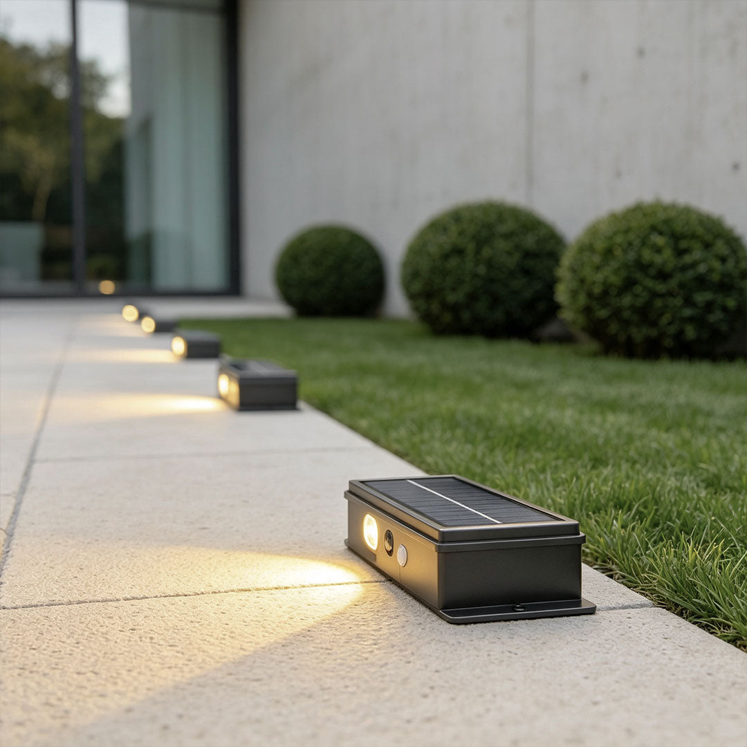 【2 PCS】Outdoor Deck Solar Lights LED In-Ground Landscape Light