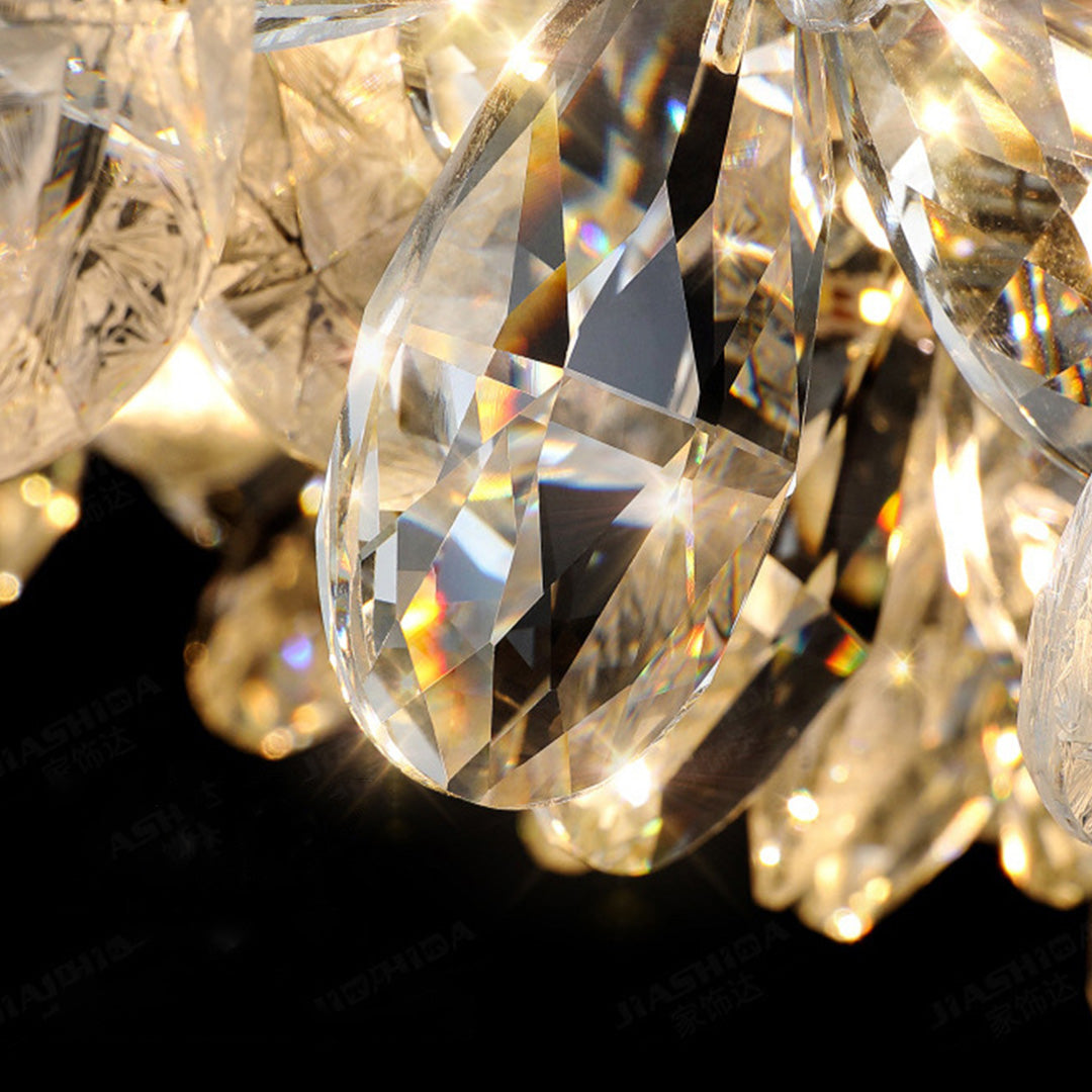 Dining Room Crystal Chandelier  French Flower Art Chandelier