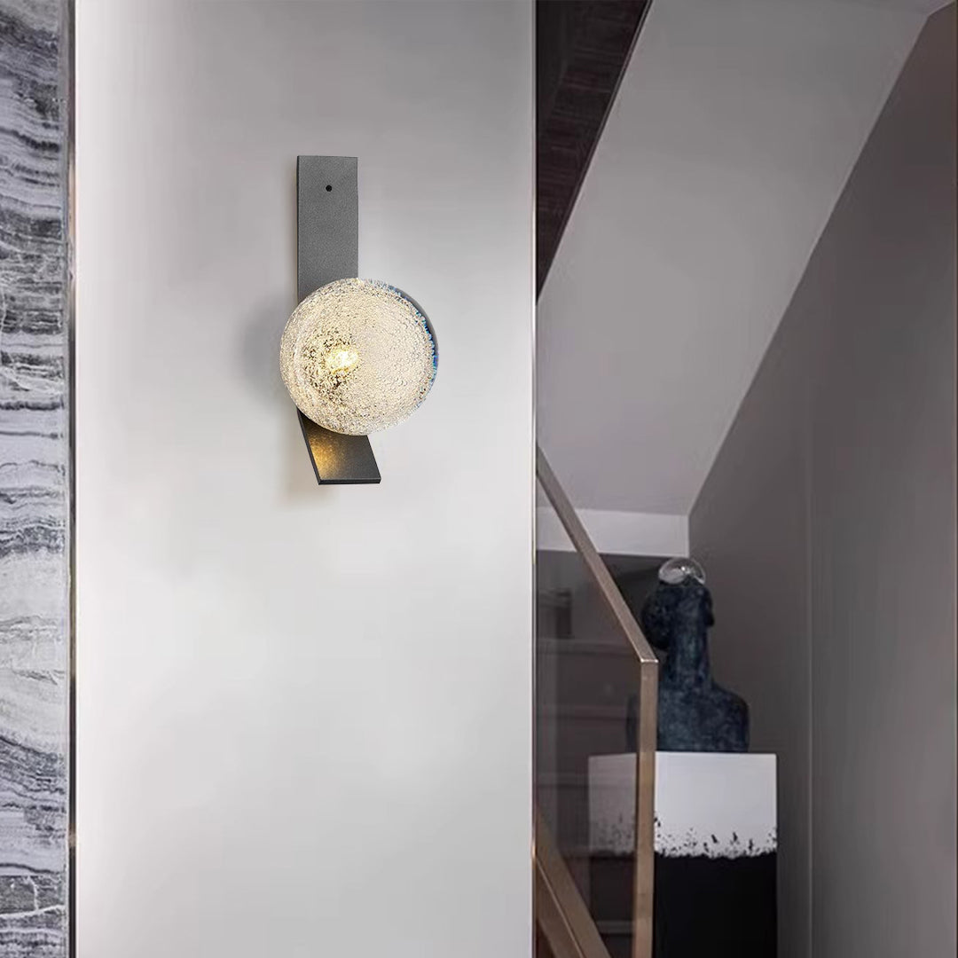 LED Wall Mount Light Indoor Modern Minimalist Glass Bubble Ambience