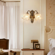 Brass Wall Lights Clear Glass Shade Brass Lamp