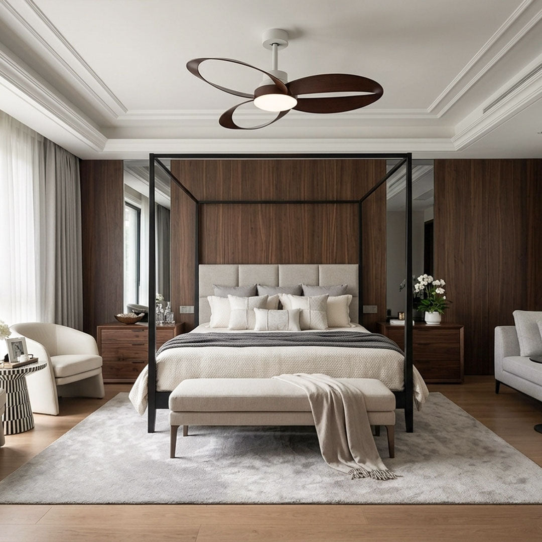 Modern Ceiling Fans with Light Full Spectrum Variable Speed Lamp