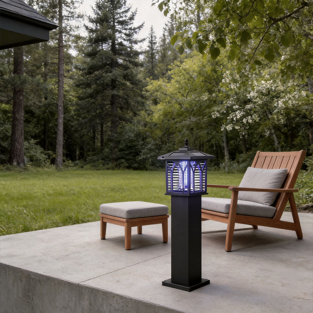 Bollard Solar Lights Outdoor Mosquito Killer Waterproof Light
