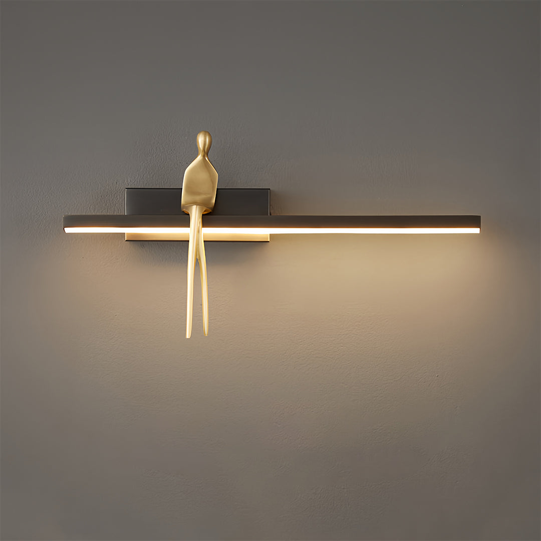 Art Wall Lights Italian Creative Gold Man Minimalist LED Artistic Lamp