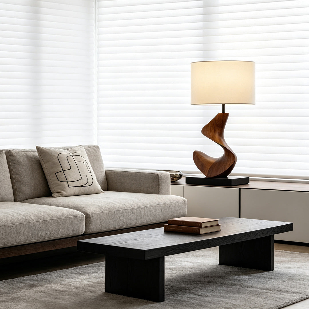 Fabric Lampshades for Table Lamps Resin Decorative Ambient Light