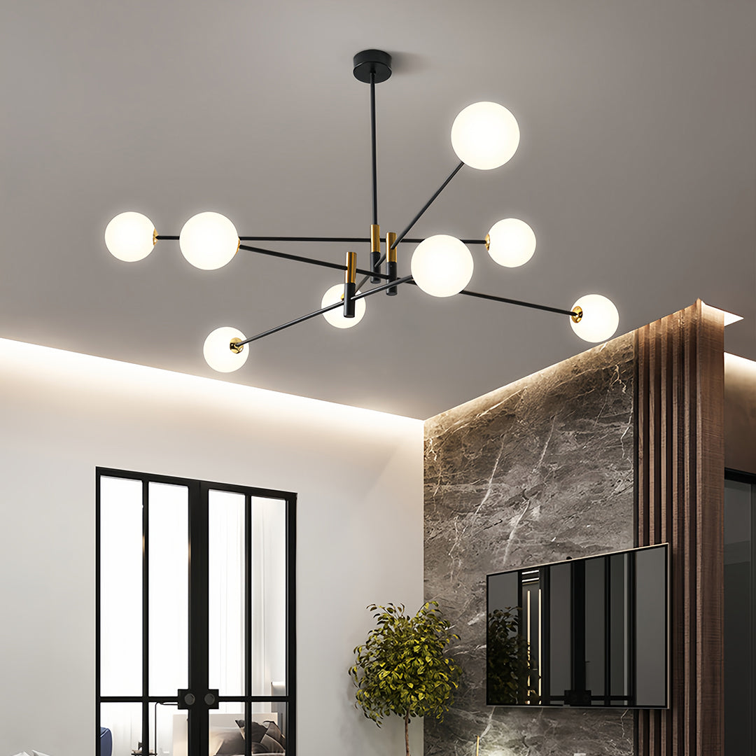 Branch Chandeliers Nordic Magic Black and Gold Iron Ceiling Light