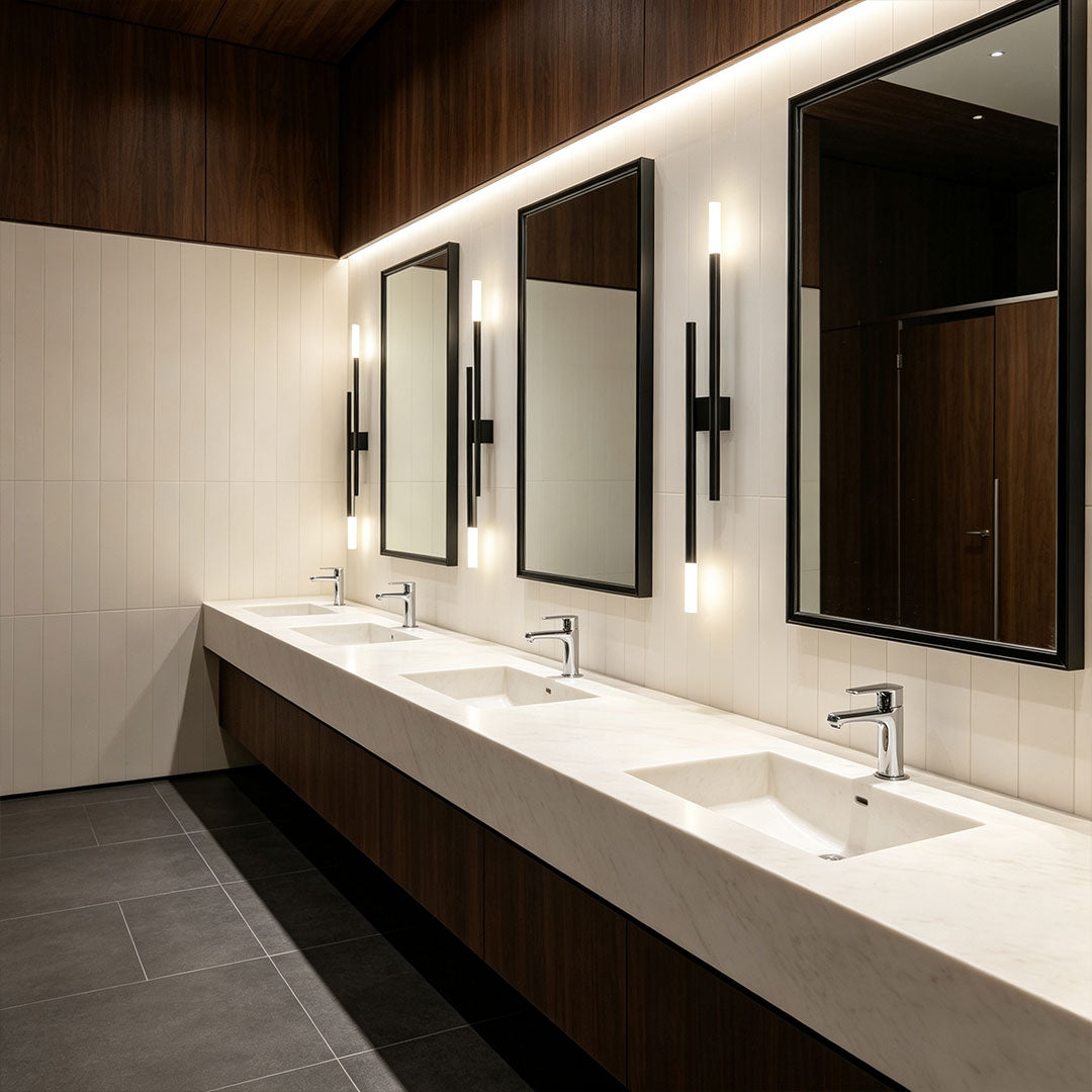 Modern Linear Wall Sconce Luxury H65 Solid Copper Light