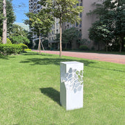 White Landscape Lights Outdoor Waterproof  Decorative Hollow Bollard Light