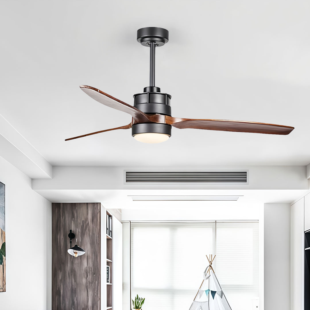 Contemporary Ceiling Fan with Light LED Remote Control Ceiling Fans