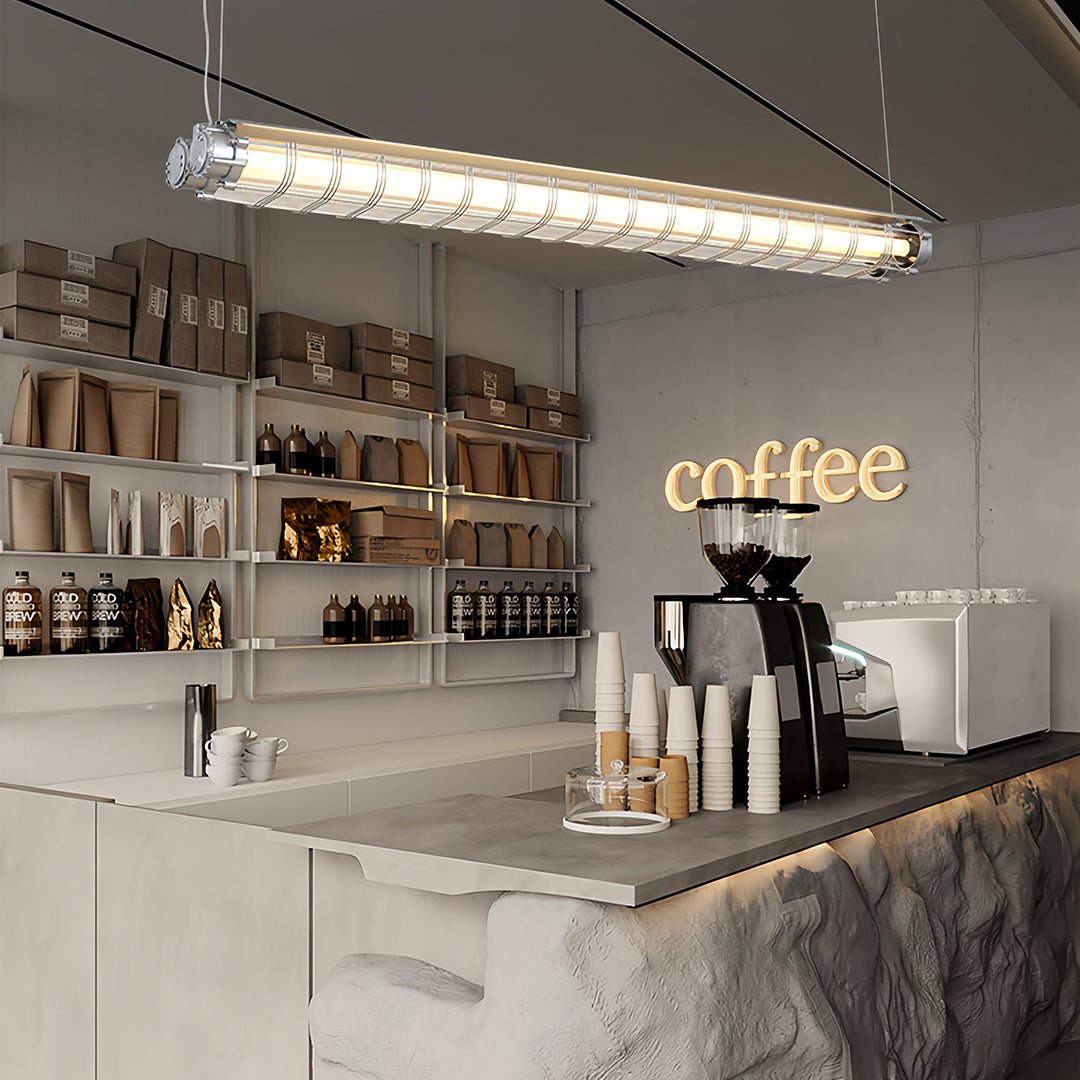 Vintage Style Pendant Lights Creative Long Strip Ceiling Light