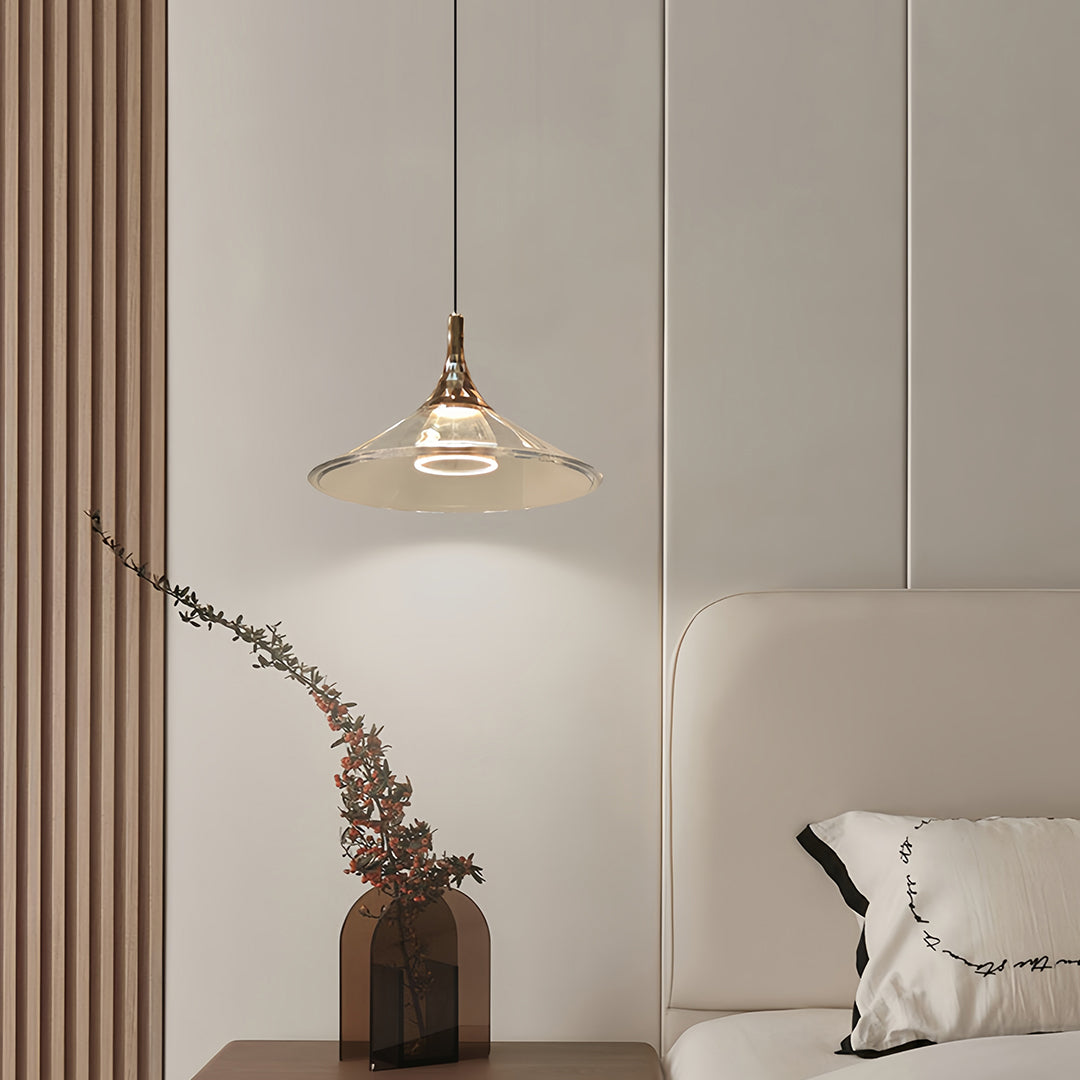 Rise and Fall Pendant Lights Aluminum Acrylic Ceiling Light