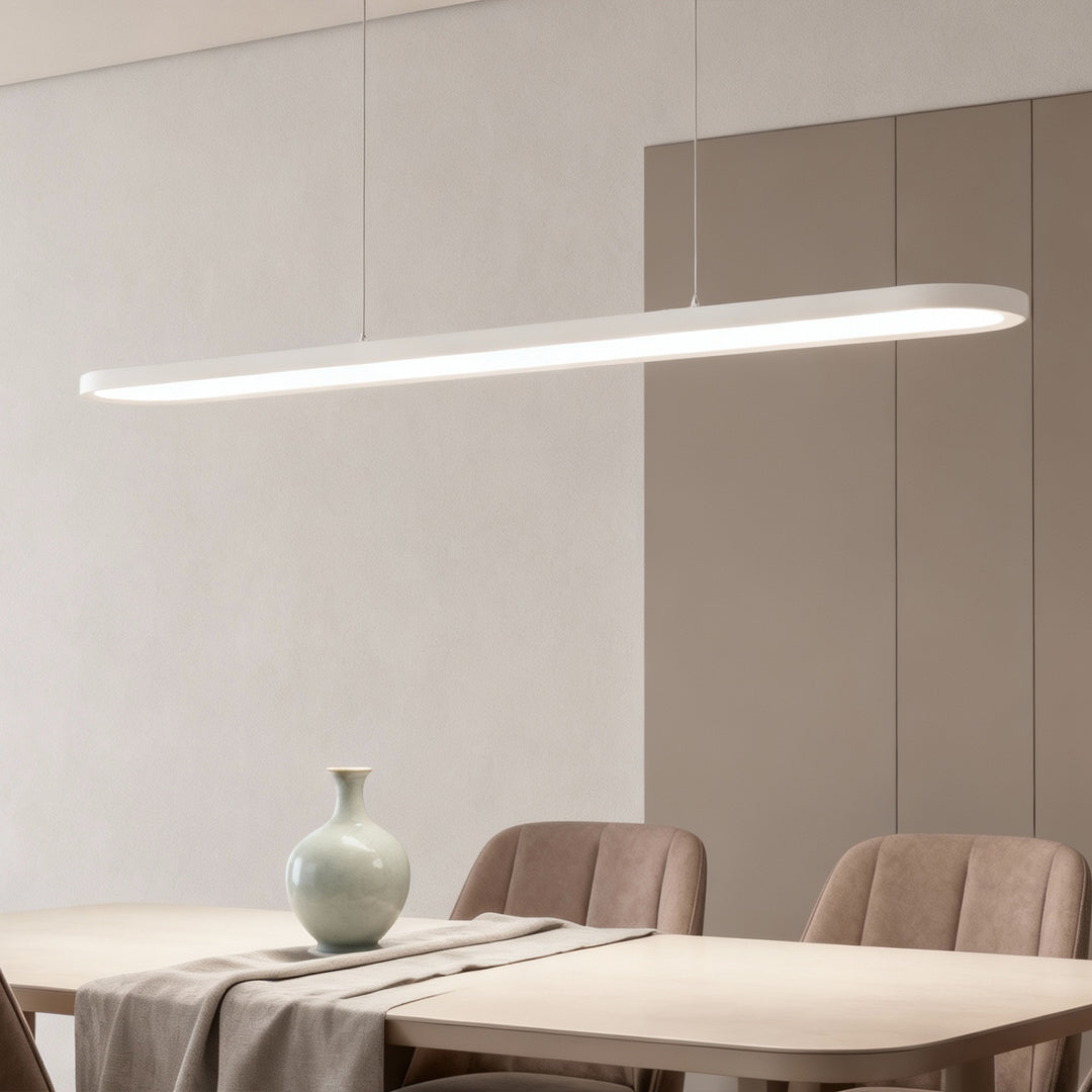 Black/White/Coffee Oval Shaped LED Modern Ceiling Lights Pendant Lights