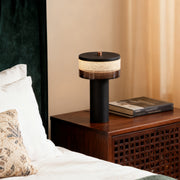 Cylindrical Table Lamp Stylish Nordic Sleek Decorative Iron Light