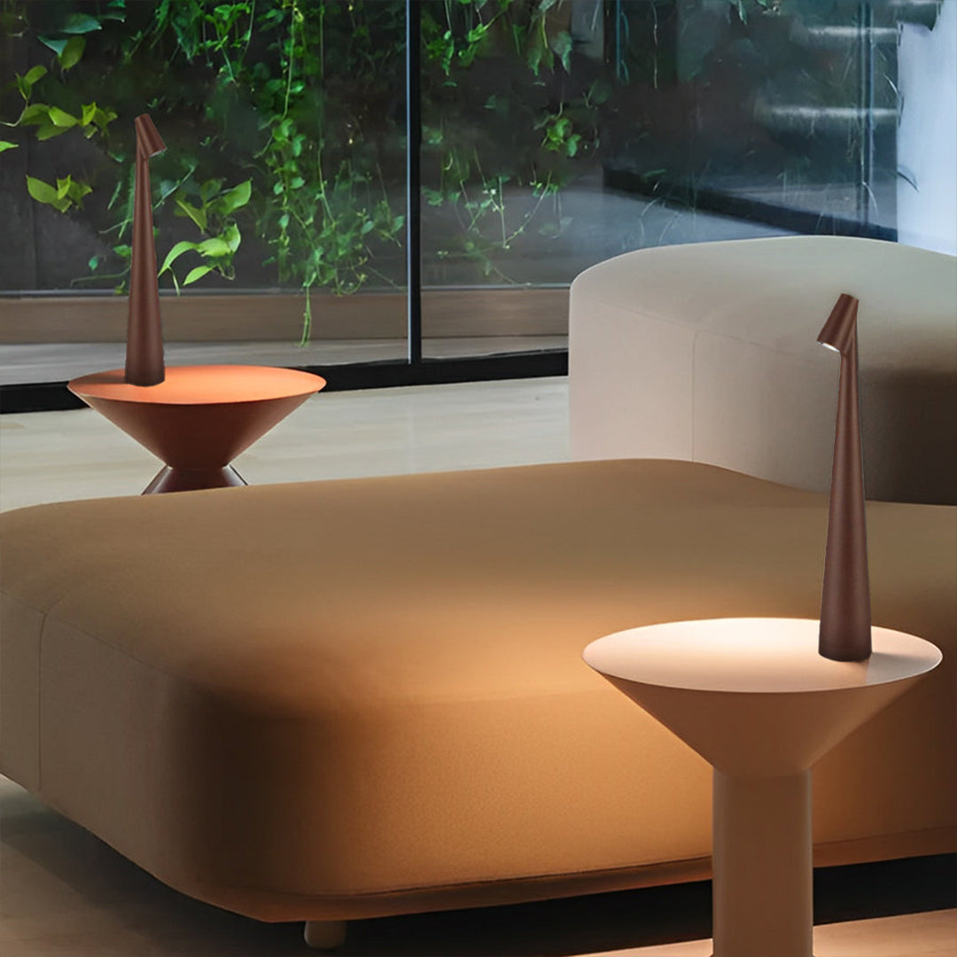 Modern Conical Stem Accent Table Lamp LED