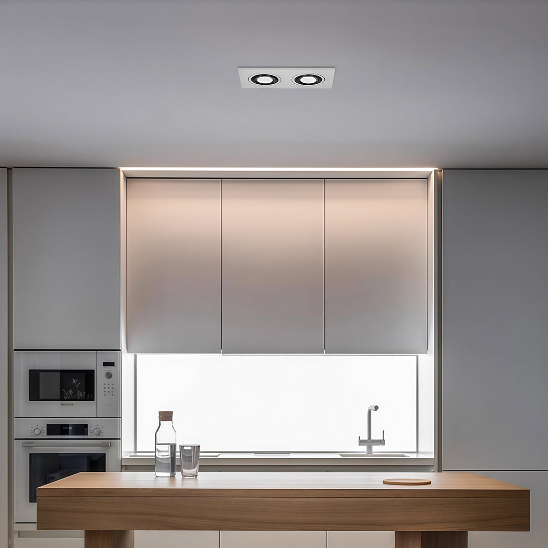 Square Recessed Downlight LED Aluminum Eye Protection Light