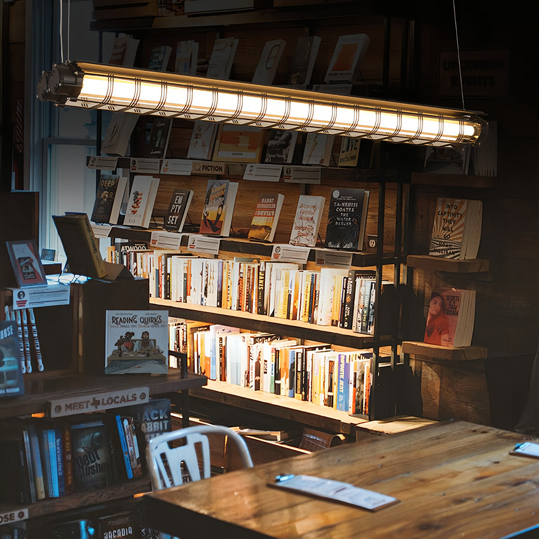 Vintage Style Pendant Lights Creative Long Strip Ceiling Light