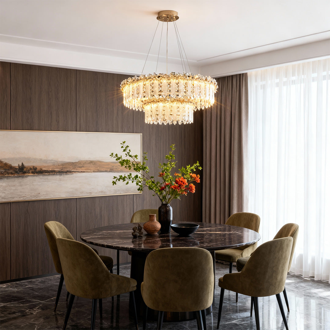 Luxury Lighting Bundle: Chandelier, Sconce & Recessed Light