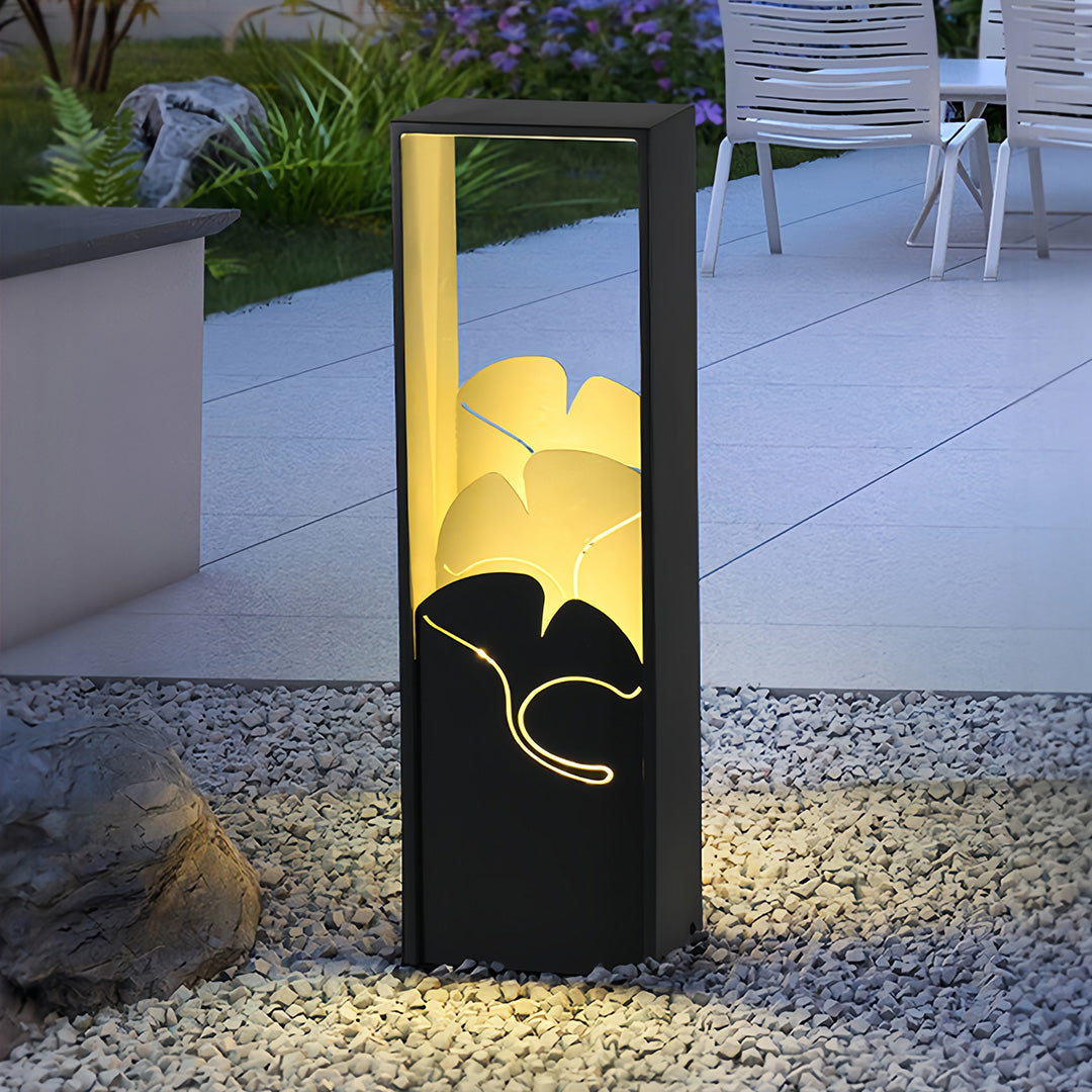 Decorative Bollard Lights Black Artistic Outdoor Landscape Light