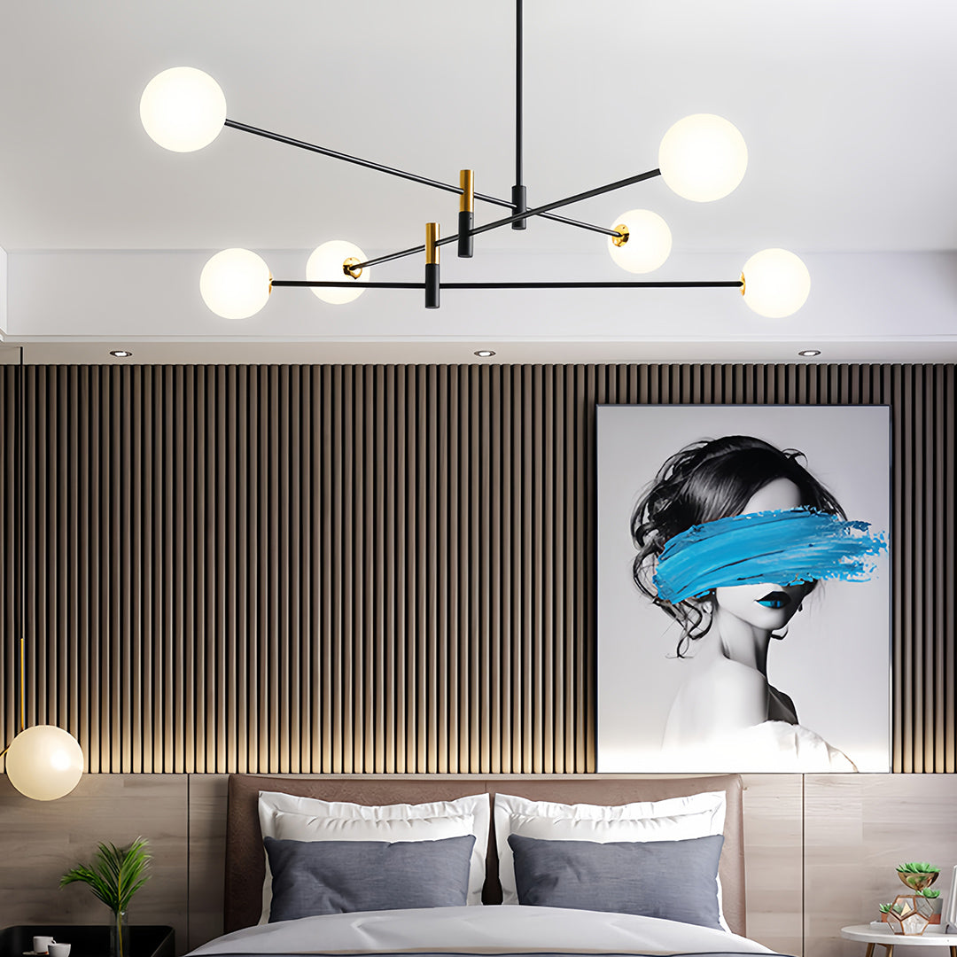 Branch Chandeliers Nordic Magic Black and Gold Iron Ceiling Light