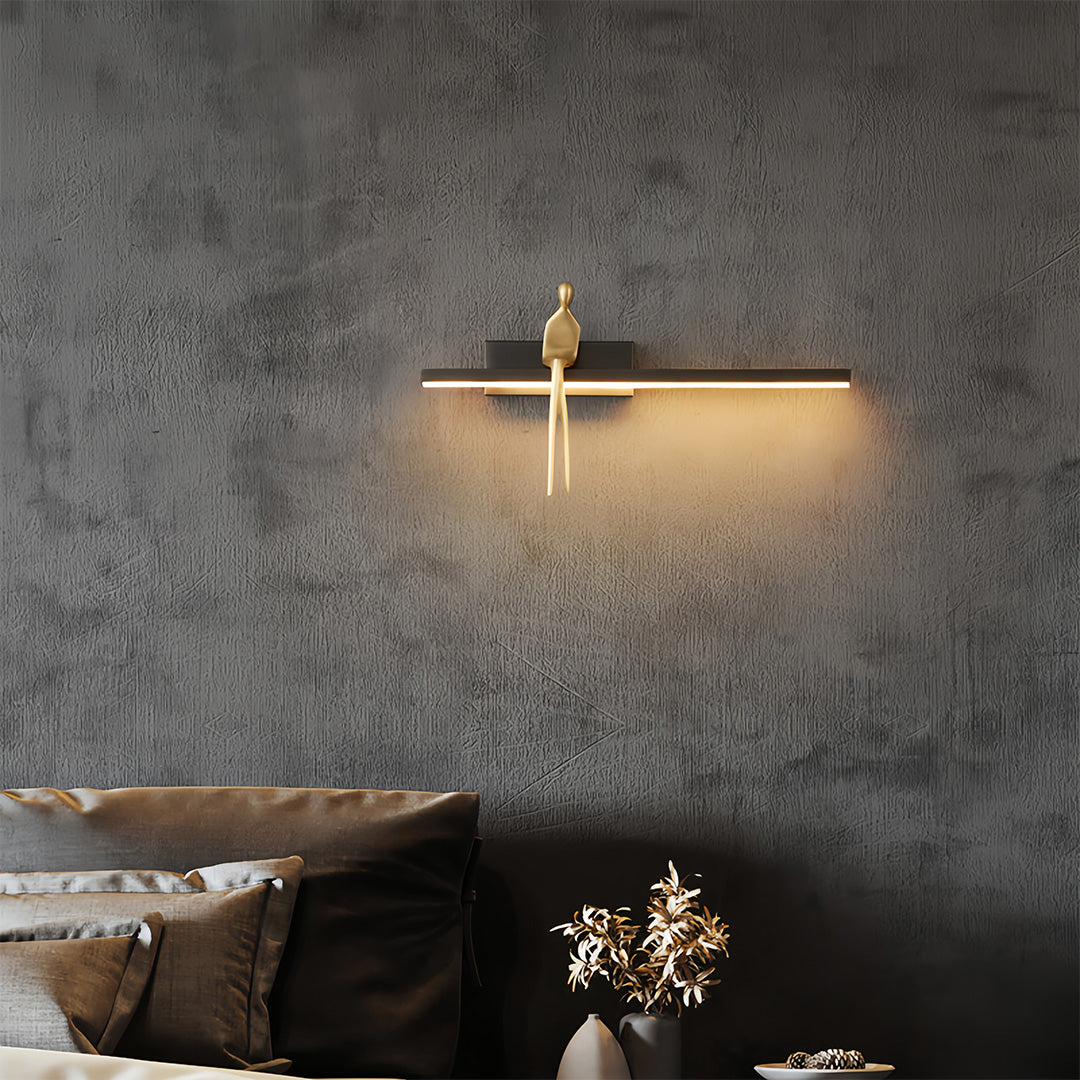 Art Wall Lights Italian Creative Gold Man Minimalist LED Artistic Lamp