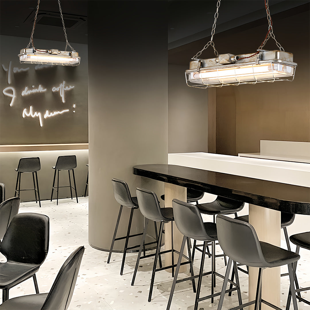 Industrial Pendant Lights Glass Shade Single-Head Retro Creative Light