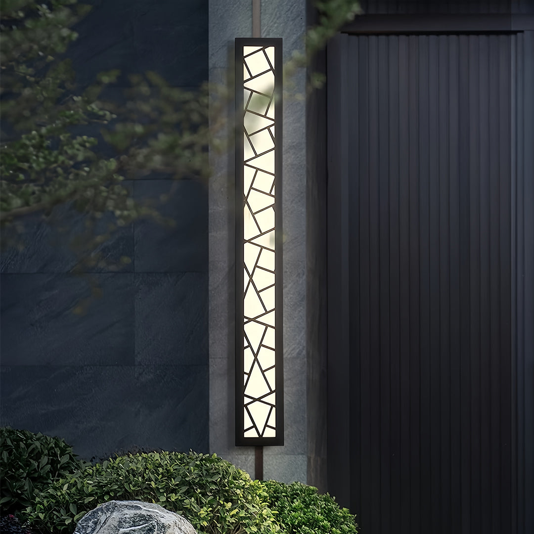 Linear Outdoor Wall Lights Weatherproof LED Black Minimalist Lamp