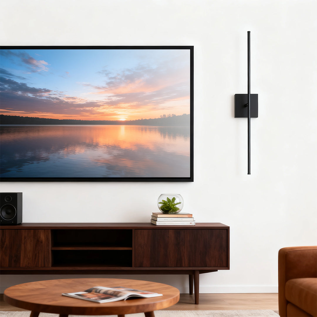 Linear Wall Lights Modern Wireless Black Iron Minimalist LED Lamp