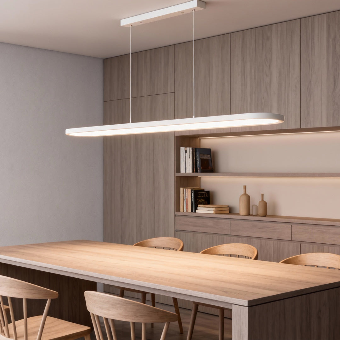 Black/White/Coffee Oval Shaped LED Modern Ceiling Lights Pendant Lights