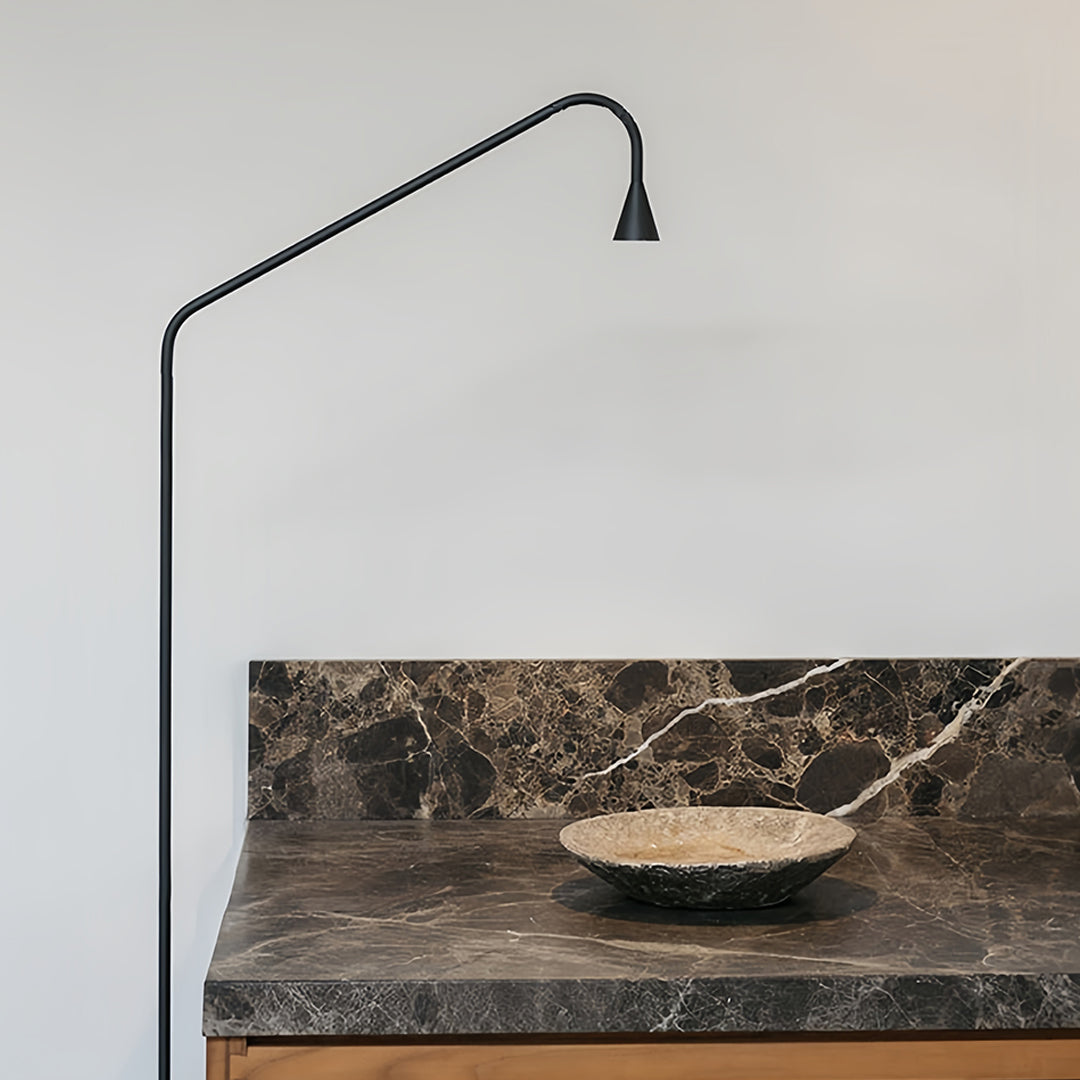 Black and Gold Floor Lamps LED Minimalist Reading Lamps