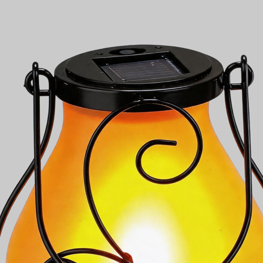 【4 PCS】Gray Outdoor Light Pendant Hanging Flame-Inspired Insect Light