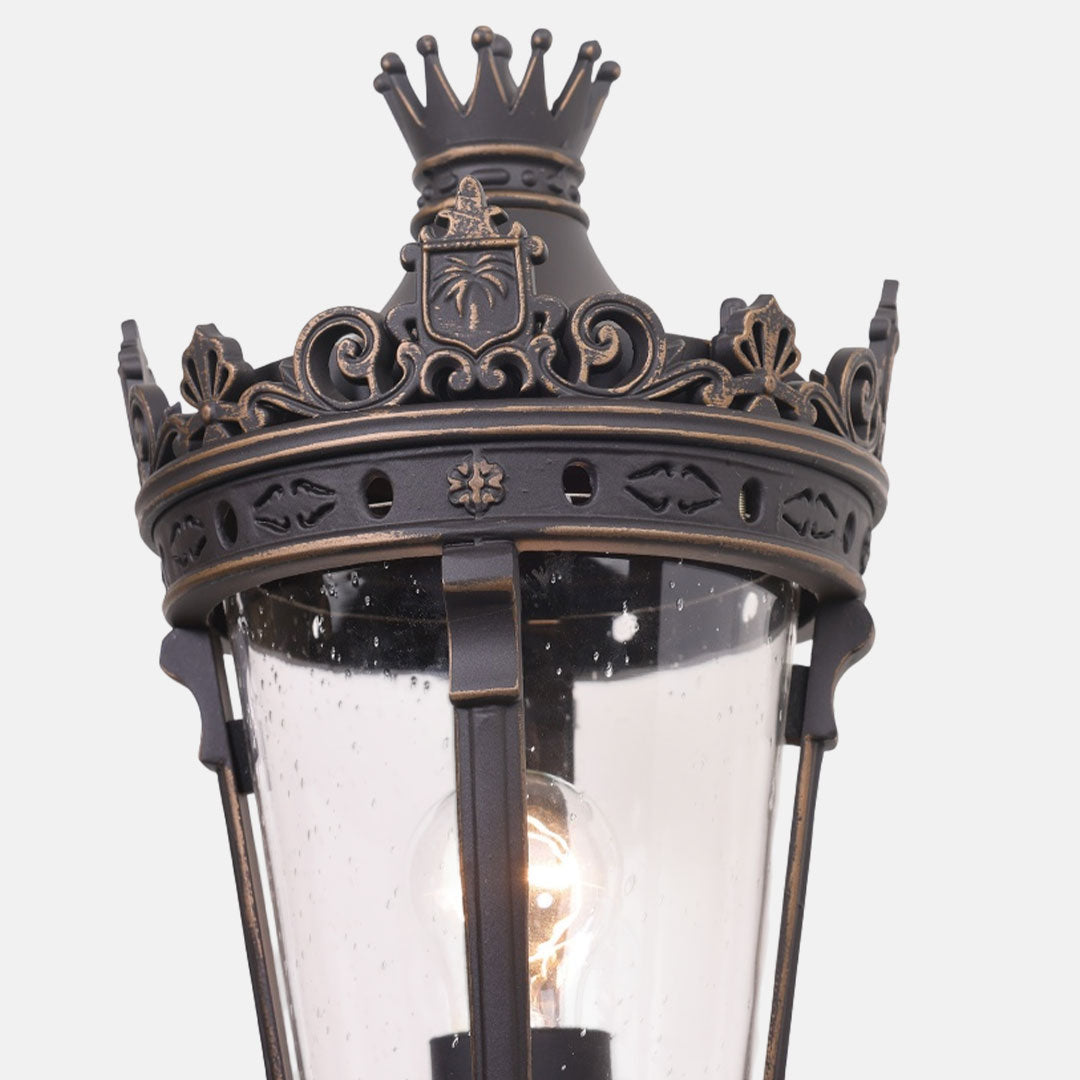 Outdoor Driveway Pillar Lights European Crown Waterproof Light