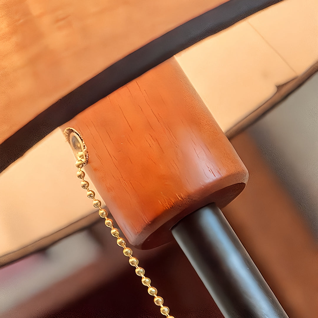 Ambient Floor Lamps Vintage with Pull Chain Switch Fabric Shade Light